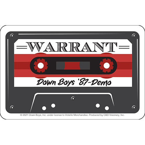 Warrant Demo 5"x3.25" Sticker - 6 pc prepack