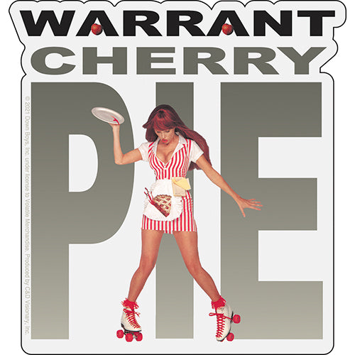 Warrant Cherry Pie 4.5"x4.75" Sticker - 6 pc prepack