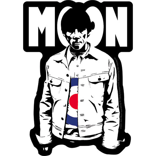 Keith Moon Logo 3.5"x5" Sticker - 6 pc prepack
