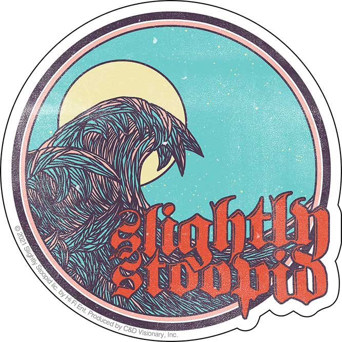Slightly Stoopid Wave Crest 4.3"x4.3" Sticker - 6 pc prepack