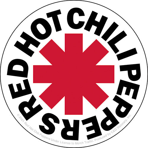 Red Hot Chili Peppers Logo 4" Sticker - 6 pc prepack