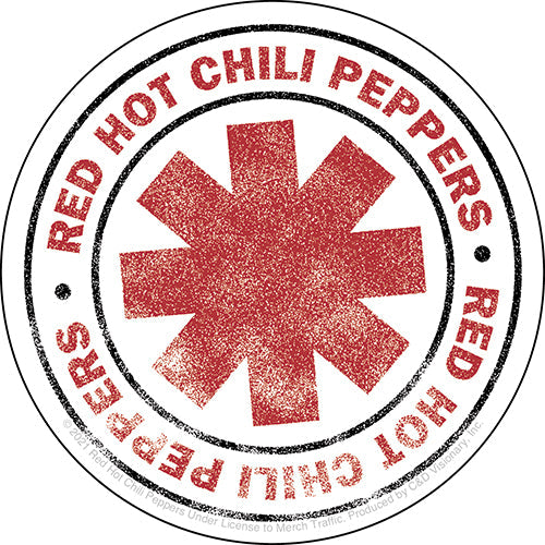Red Hot Chili Peppers Faded Logo 4" Sticker - 6 pc prepack