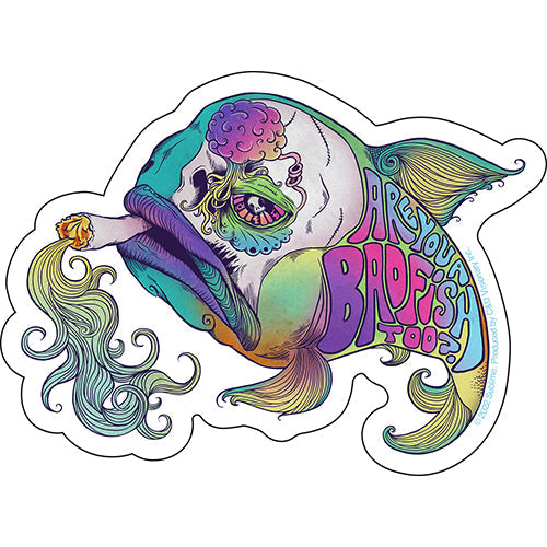 Sublime Bad Fish 5"x3.7" Sticker - 6 pc prepack