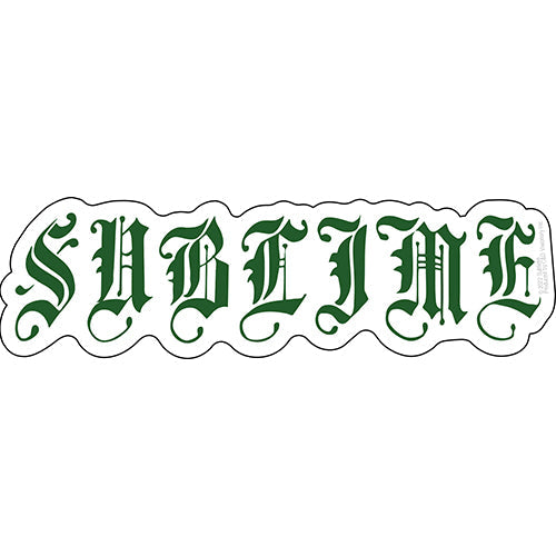 Sublime Old English Logo 6"x1.75" Sticker - 6 pc prepack