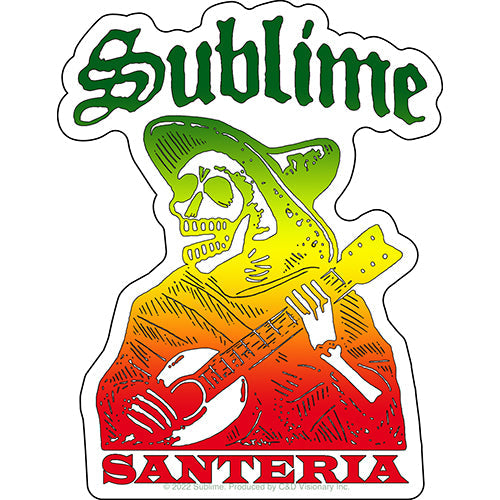 Sublime Santeria 3.9"x5" Sticker - 6 pc prepack