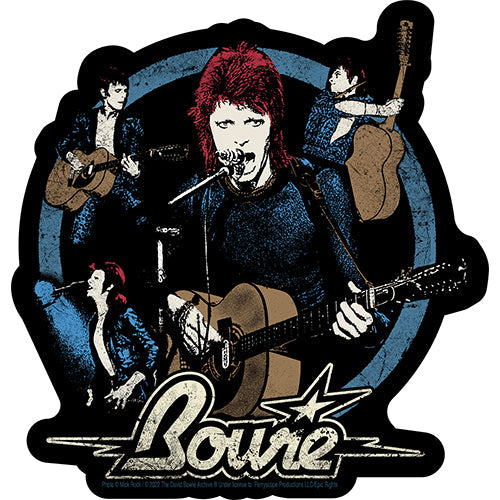David Bowie Blue Bowies 4.5"x4.6" Sticker - 6 pc prepack
