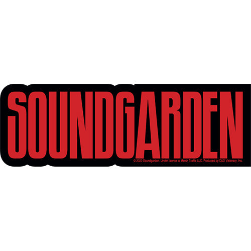Soundgarden Logo 6.25"x2" Sticker - 6 pc prepack