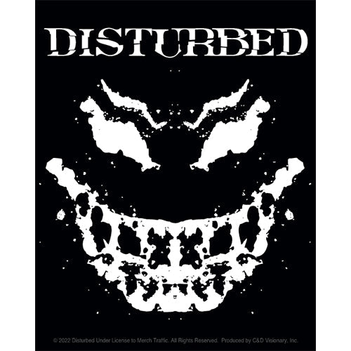 Disturbed Grin 4"x5" Sticker - 6 pc prepack