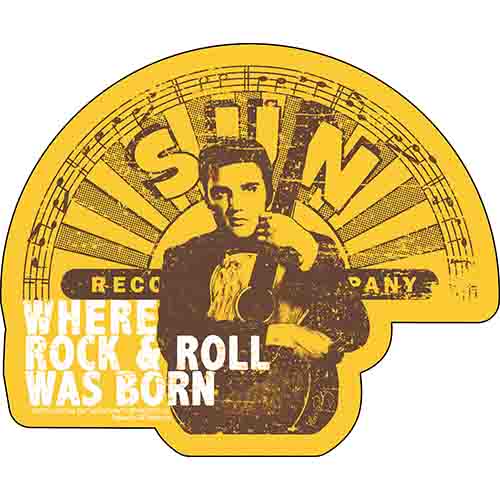Elvis Presley RR Born 5"x4" Sticker - 6 pc prepack