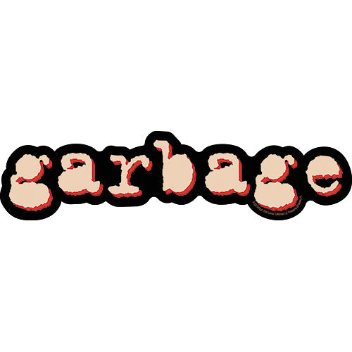 Garbage Logo 8"x2" Sticker - 6 pc prepack