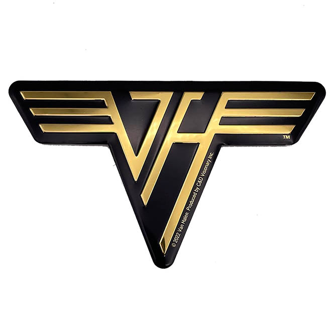 Van Halen Gold Metal Sticker - 6 pc prepack