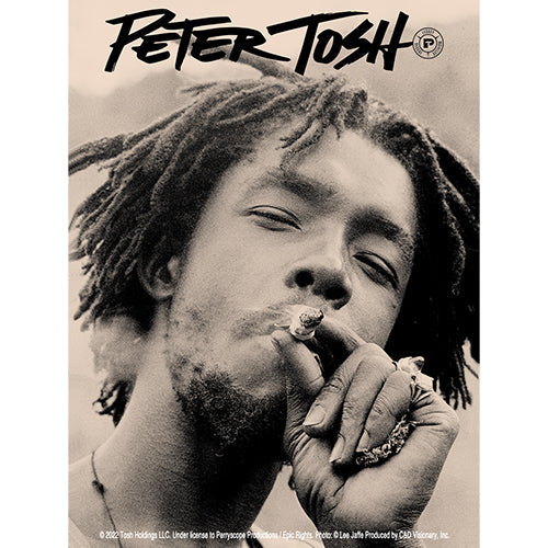 Peter Tosh Sepia Smoke 3.5"x5" Sticker - 6 pc prepack