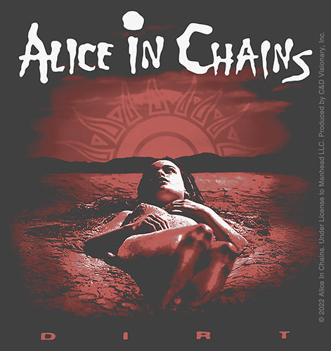Alice In Chains Dirt 4"x4.25" Sticker - 6 pc prepack