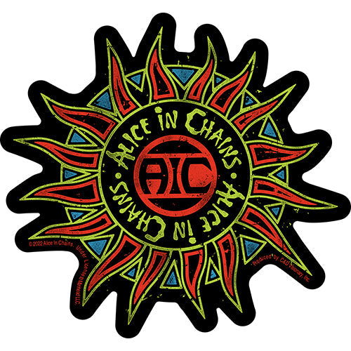 Alice In Chains Sun 4.7"x5" Sticker - 6 pc prepack