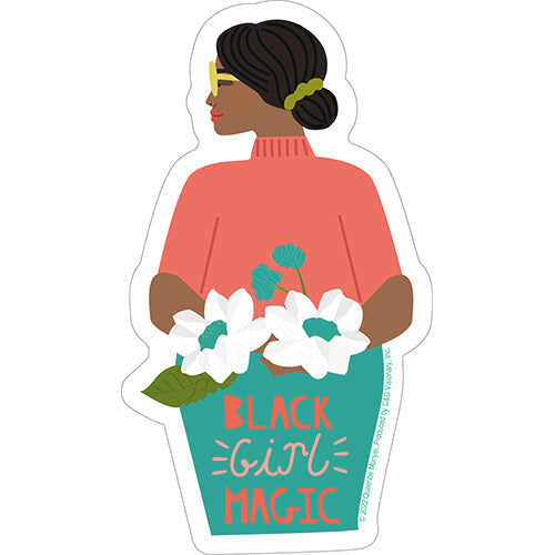 Queenbe Monyei Black Girl Magic 3"x5.5" Sticker - 6 pc prepack