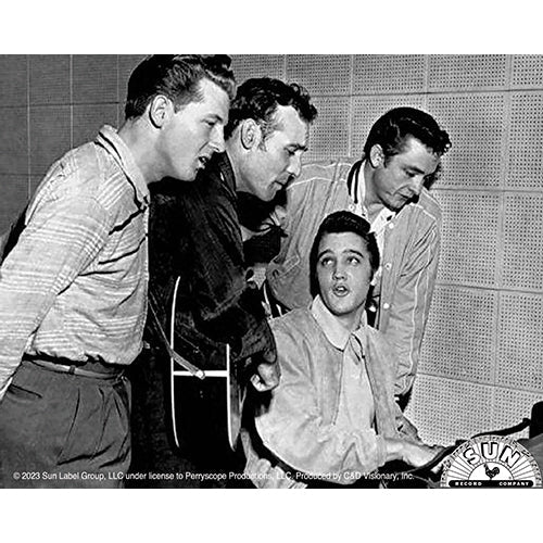 Sun Records Million Dollar Quartet 5"x4" Sticker - 6 pc prepack