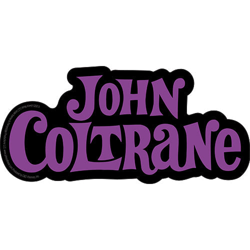 John Coltrane Logo 5.5"x2.6" Sticker - 6 pc prepack