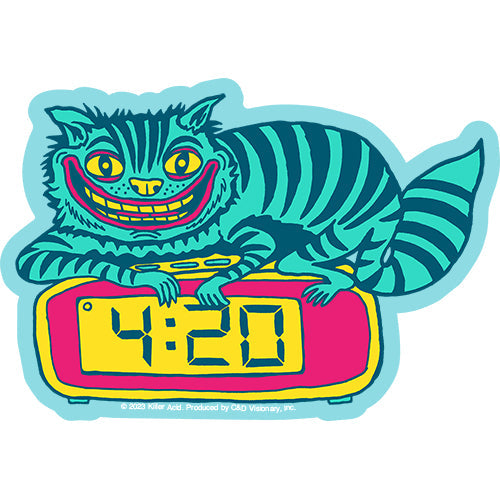 Killer Acid 420 Cat 5.5"x3.75" Sticker - 6 pc prepack