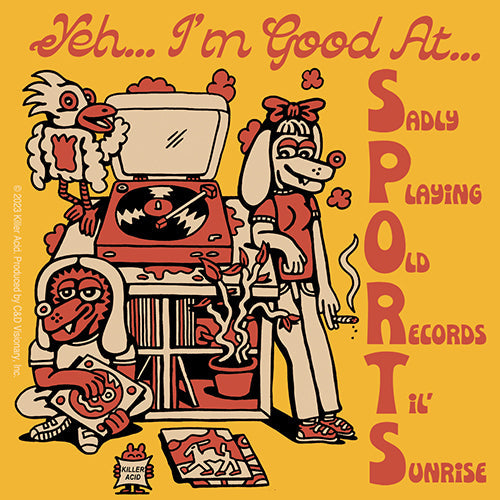 Killer Acid S.P.O.R.T.S. 4"x4" Sticker - 6 pc prepack