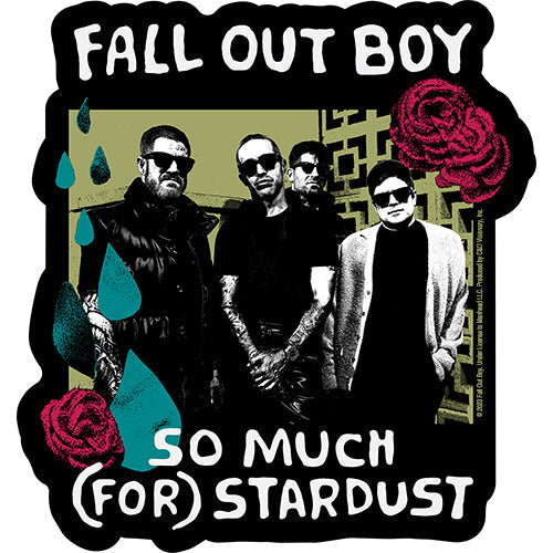 Fall Out Boy Group Graphic 4.7"x5" Sticker - 6 pc prepack