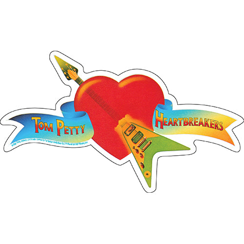 Tom Petty Vintage Logo 7.3"x4.25" Sticker - 6 pc prepack