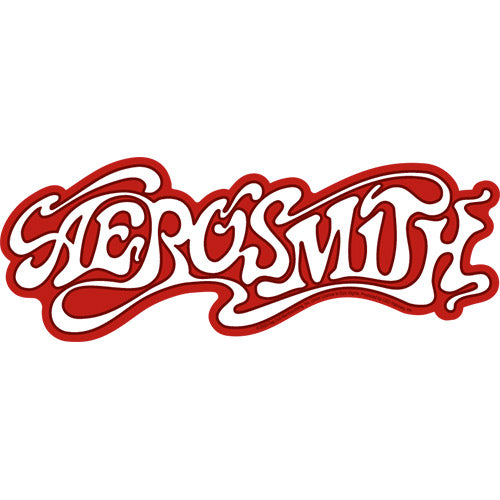 Aerosmith Name Logo 6"x2.25" Sticker - 6 pc prepack