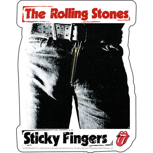 The Rolling Stones Sticky Fingers 4"x5" Sticker - 6 pc prepack