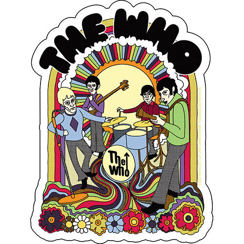 The Who Trippy Illustration 4"x5.25" Sticker - 6 pc prepack