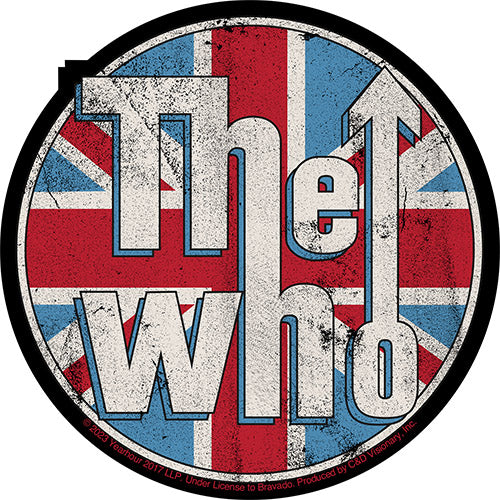 The Who Union Jack Logo 4.25" Sticker - 6 pc prepack
