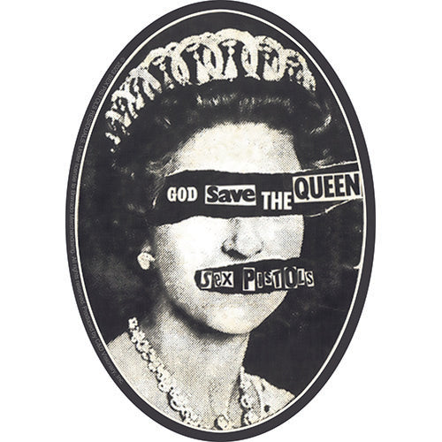 Sex Pistols God Save The Queen 3.5"x5" Sticker - 6 pc prepack