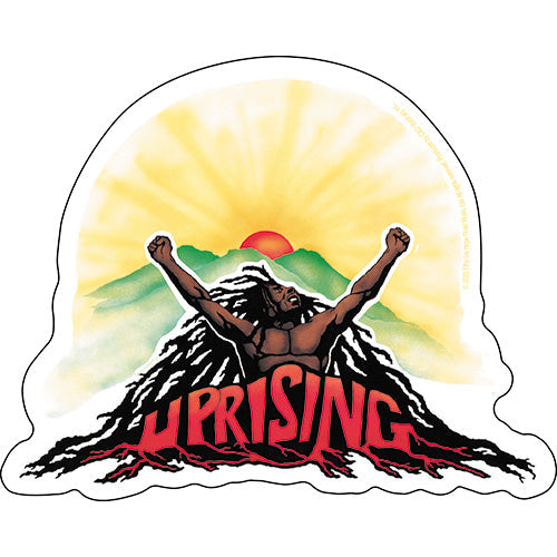Bob Marley Uprising 5"x4" Sticker - 6 pc prepack