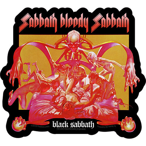 Black Sabbath Bloody Sabbath 4"x4.5" Sticker - 6 pc prepack