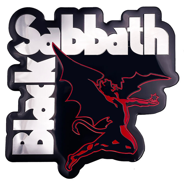 Black Sabbath Demon Logo 4"x3.8" Metal Sticker - 6 pc prepack