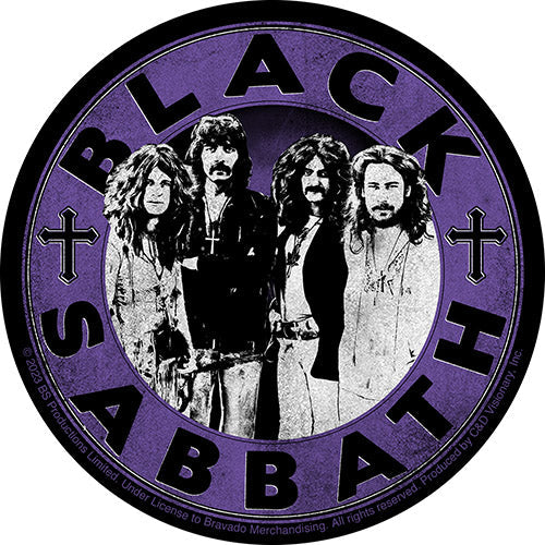Black Sabbath Circle 4" Sticker - 6 pc prepack
