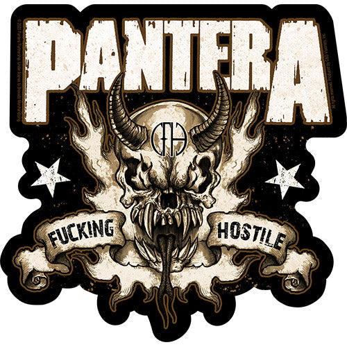 Pantera Hostile 5"x5.125" Sticker - 6 pc prepack