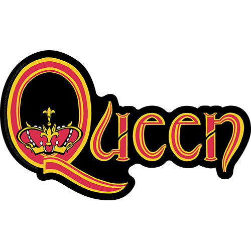 Queen 1973 Logo 5.3"x3.2" Sticker - 6 pc prepack