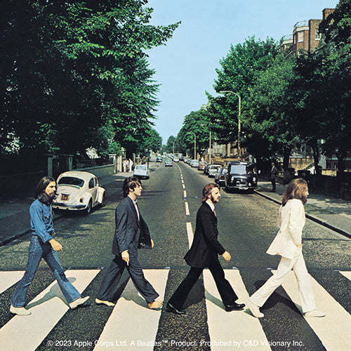 The Beatles Abbey Road 4"x4" Sticker - 6 pc prepack