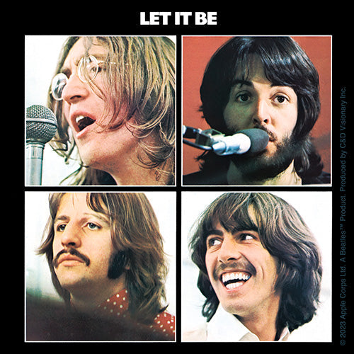 The Beatles Let It Be 4"x4" Sticker - 6 pc prepack