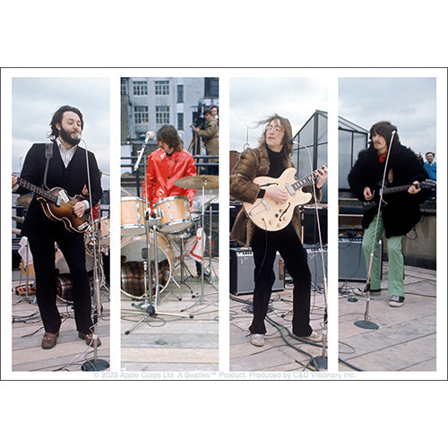 The Beatles Rooftop Performance 5"x3.5" Sticker - 6 pc prepack