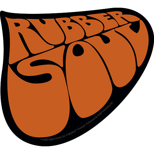 The Beatles Rubber Soul Logo 4.5"x5" Sticker - 6 pc prepack