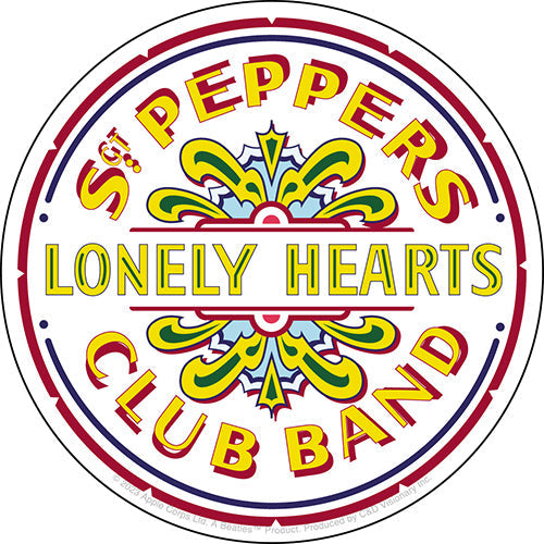 The Beatles Sgt Pepper Logo 4" Sticker - 6 pc prepack