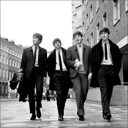 The Beatles Street Photo 4"x4" Sticker - 6 pc prepack
