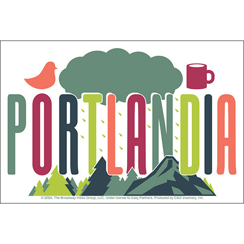Portlandia Cloud Logo 6"x4" Sticker - 6 pc prepack