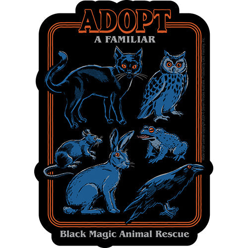 Steven Rhodes Adopt A Familiar 4"x5.5" Sticker - 6 pc prepack