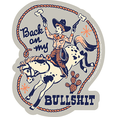 Steven Rhodes Back On My BS 4"x5" Sticker - 6 pc prepack