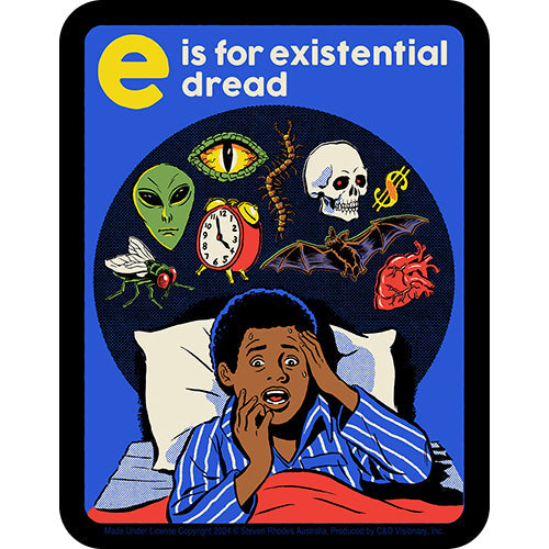 Steven Rhodes Existential Dread 4"x5" Sticker - 6 pc prepack