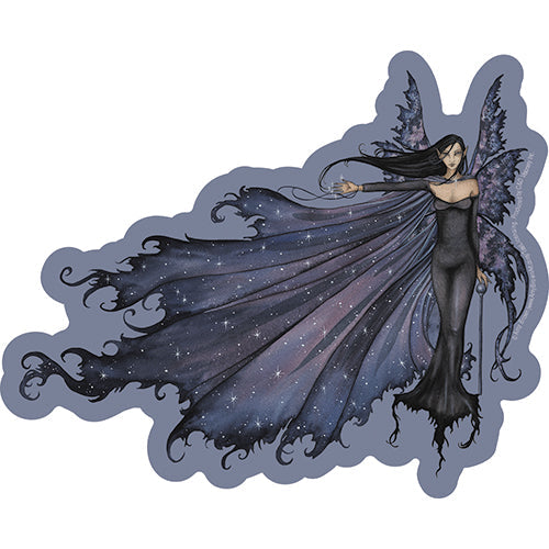 Amy Brown Cloak Fairy 5.5"x4.5" Sticker - 6 pc prepack