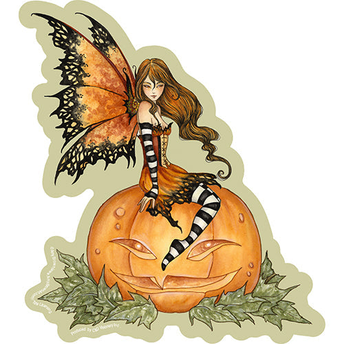 Amy Brown Halloween Fairy 5"x5.5" Sticker - 6 pc prepack