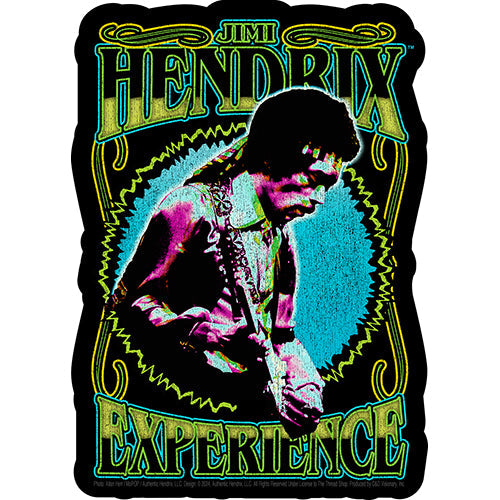 Jimi Hendrix Winterland 3.6"x5" Sticker - 6 pc prepack