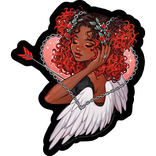 Ivy Dolamore Alt Angel 4.25"x5" Sticker - 6 pc prepack